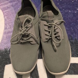 Clarks Collection Men’s Casual Knit Sneakers Green – Gray – Size 13